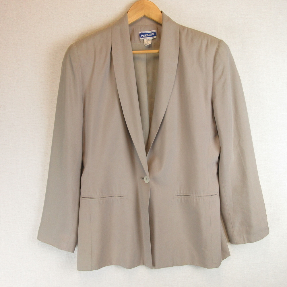 Pendleton Silk Blazer Size 10